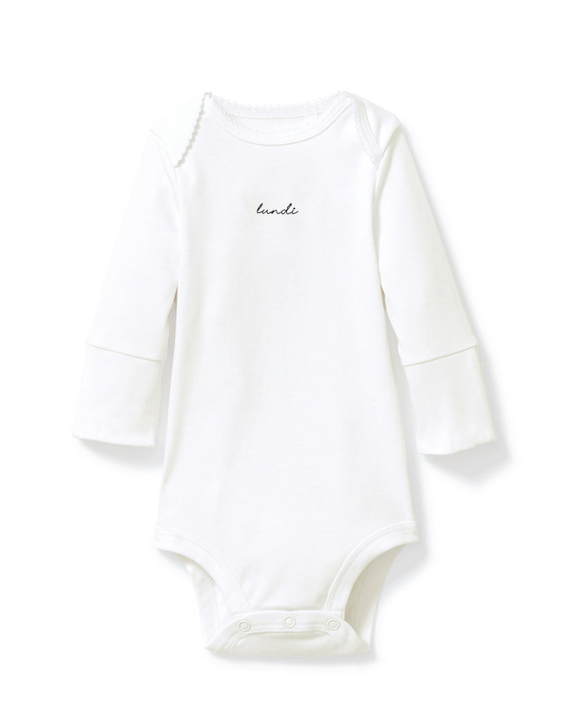 Baby's Pima Long Sleeve Onesie Set in French Lessons Blue