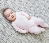Variegated Rib Lap Tee Footie Pajama