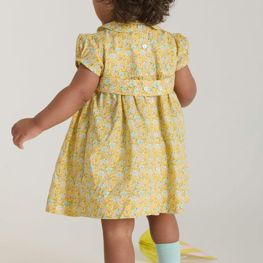 Hand-Smocked Baby Dress - Franca