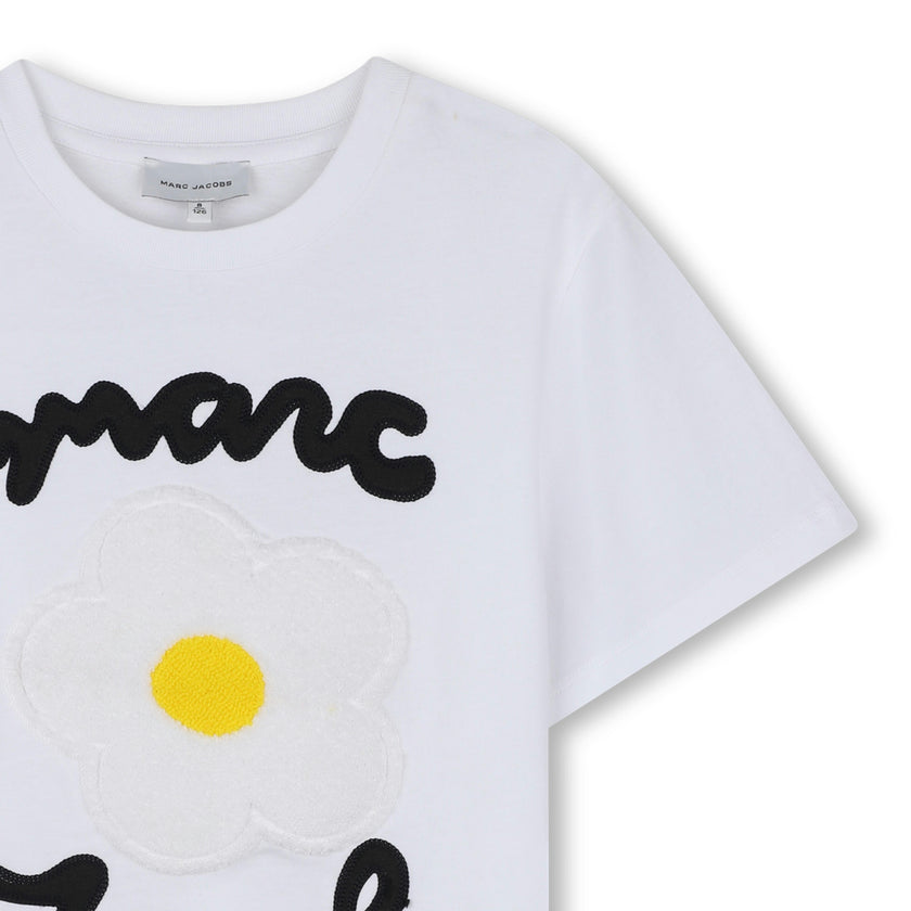 White Daisy Logo Tee