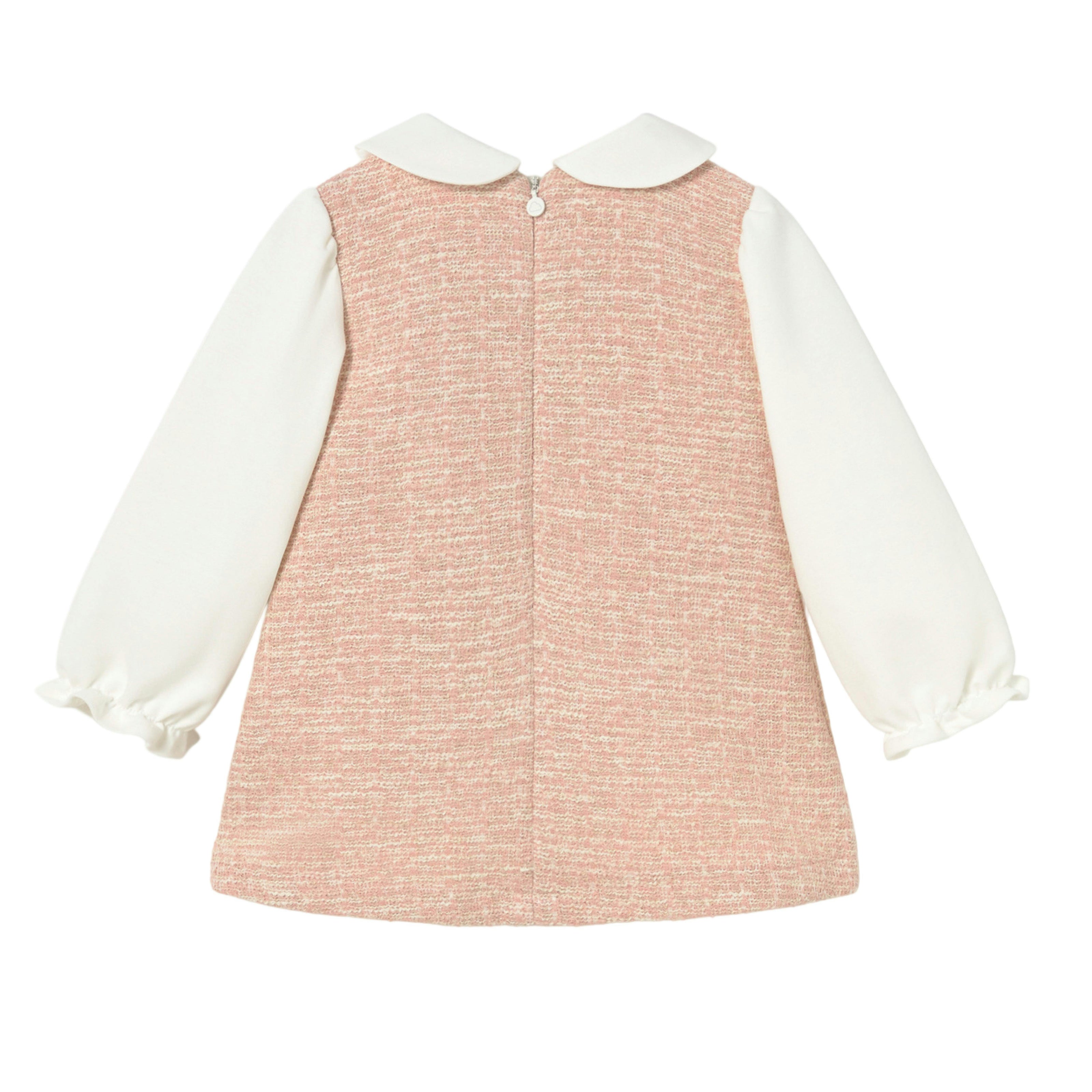 Pink Textured Baby Dress