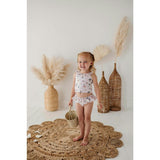Girl's Two-Piece Tankini Swim Set Desert Rose