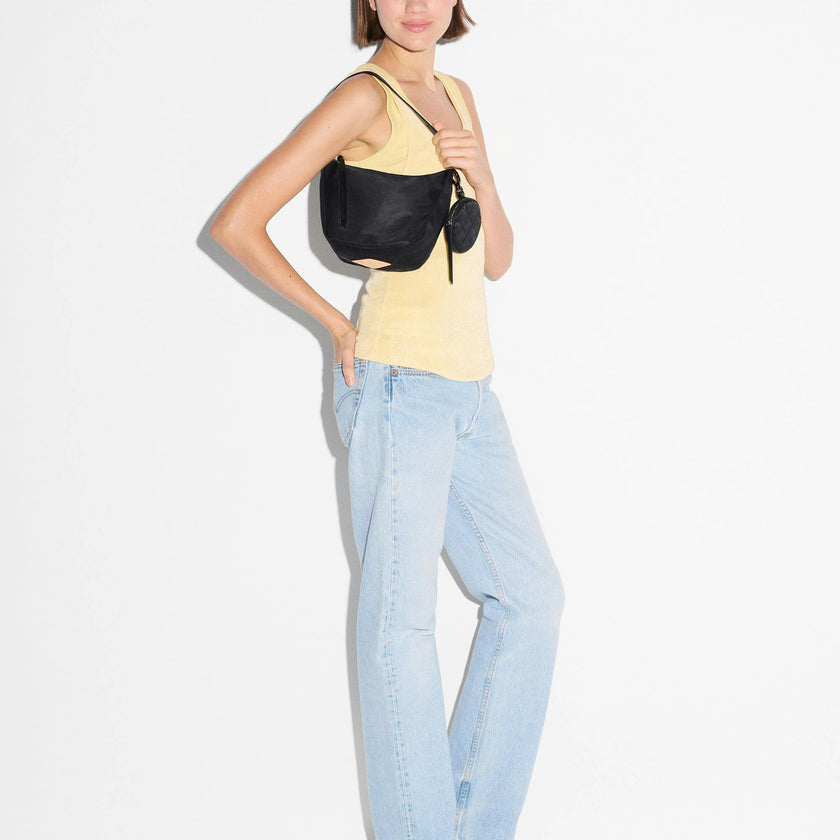 Black Small Waverly Hobo