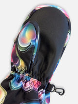 Play Baby Winter Mittens Black Heart Print