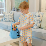 Charles Boys' Short Set - Preppy Pumpkins Cool