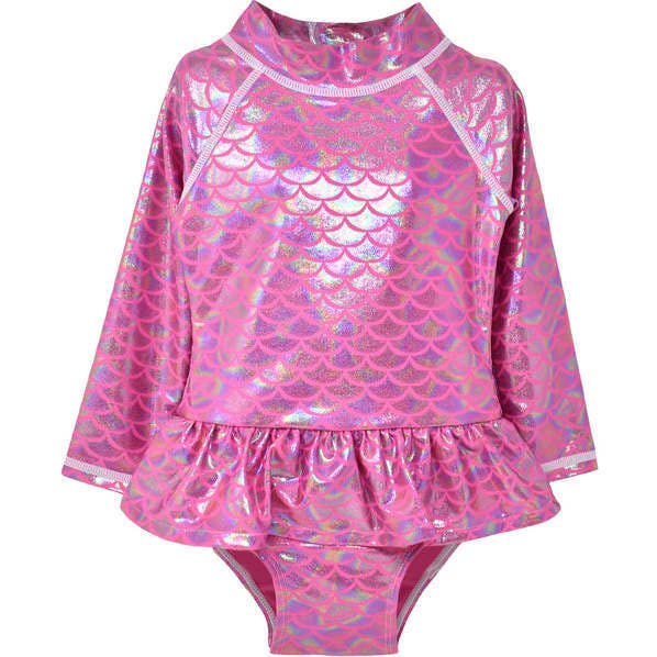 UPF 50+ Alissa Infant Ruffle Rash Guard Swimsuit