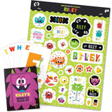 Monster Card Game with Sticker Sheet Gift Set