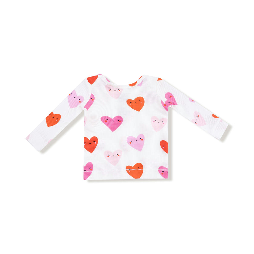 Happy Hearts - Long Sleeve Loungewear Set