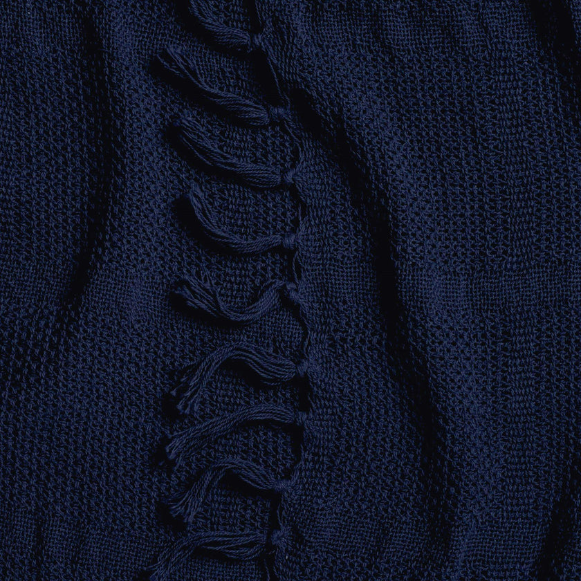 Deep Current Knit Throw