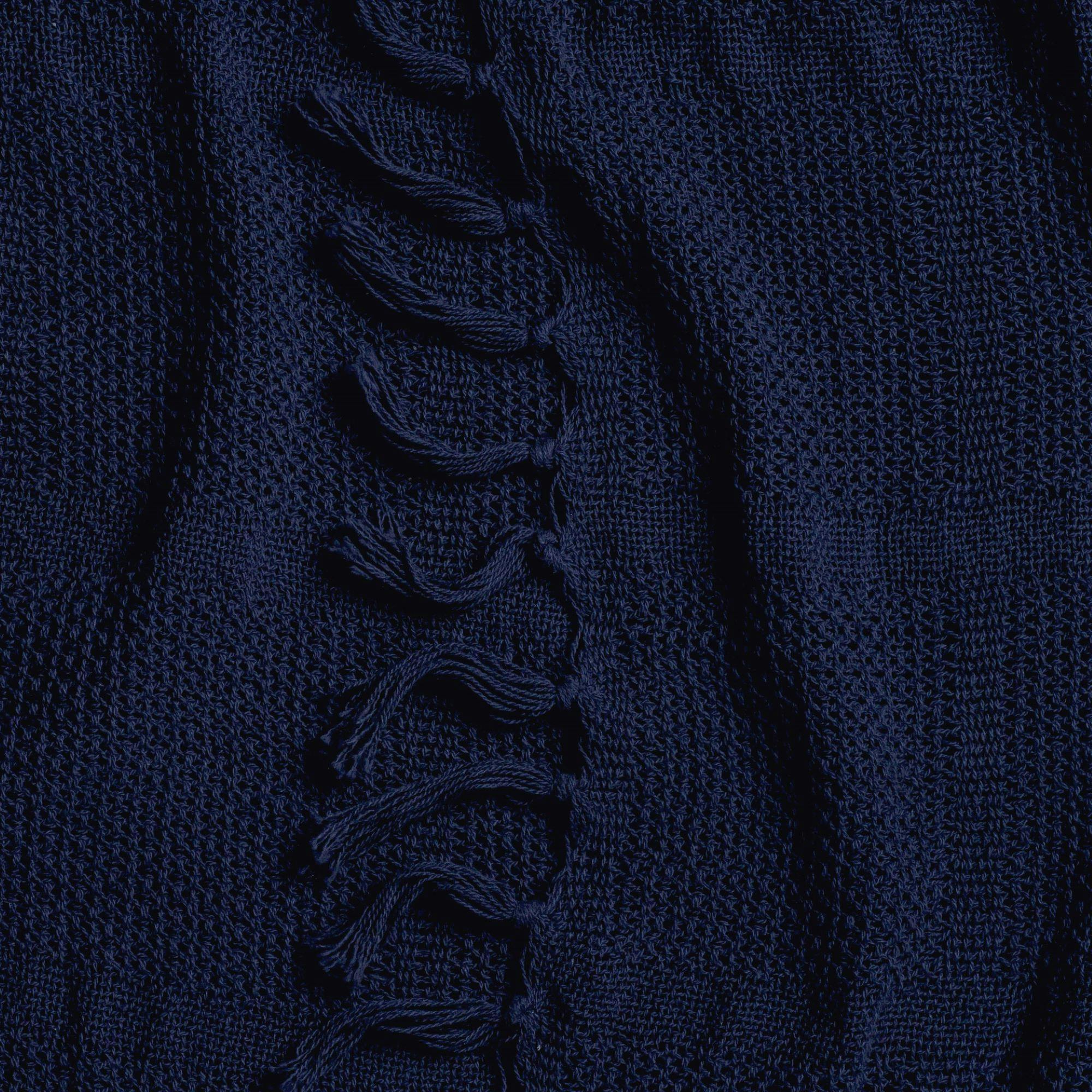Deep Current Knit Throw