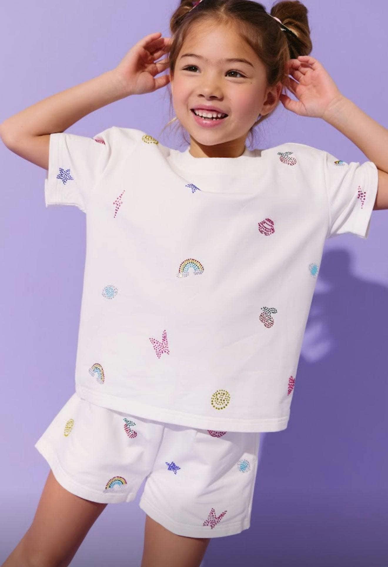 Crystal Doodle Short Set