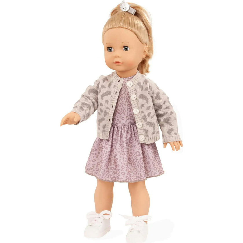Gotz Jessica “Grey Cats” Precious Day Doll – 18" Standing Girl with Sleeping Eyes