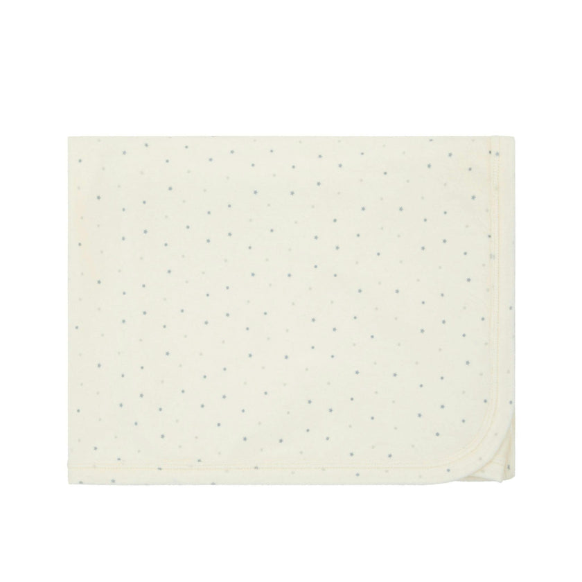 Velour Dot Pattern Wrap Blanket