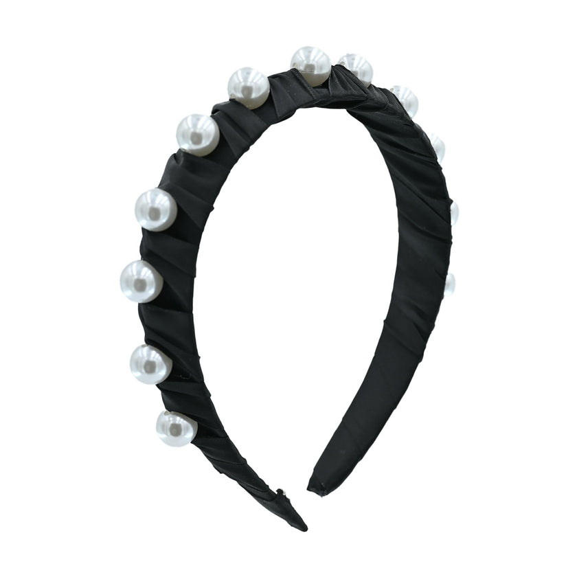 Multicolored Pearl Studded Headband