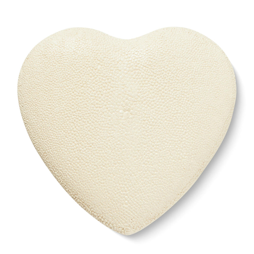 Shagreen Heart Hand Mirror