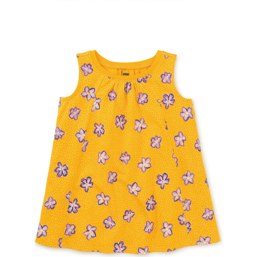 Trapeze Sleeveless A-Line Dress, Purple