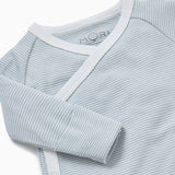 Long Sleeve Kimono Bodysuit - Blue Stripe