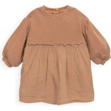 Baby Mixed Media Topstitch Dress