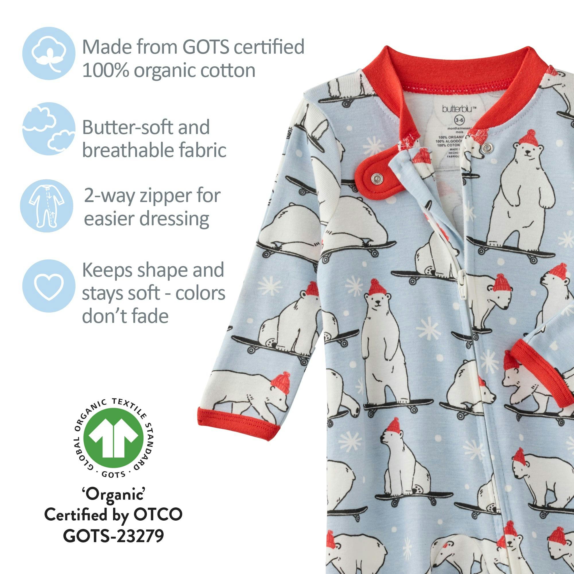 SCOUT Sleep & Play Baby Boys Pajamas