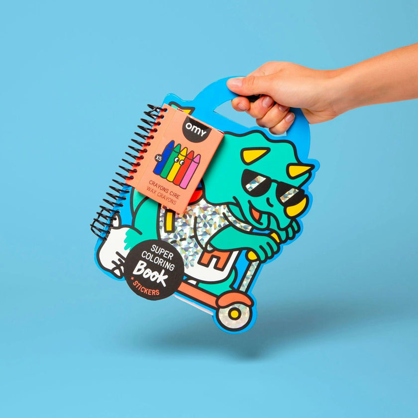 Dino - Super Coloring & Stickers Book
