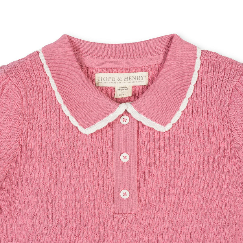 Organic Peter Pan Collar Sweater Polo