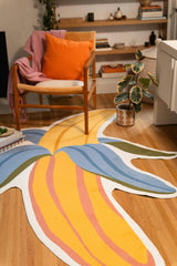 Yellow Irregular Banana Rug by Maayan Alper-Swan