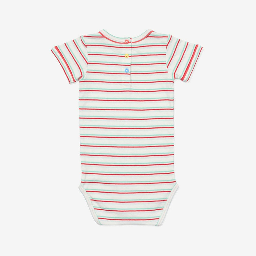 Willie One-piece, Turquoise Triple Stripe