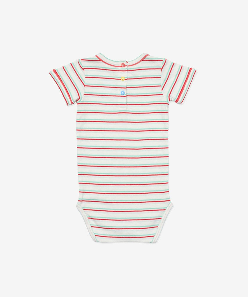 Willie One-piece, Turquoise Triple Stripe