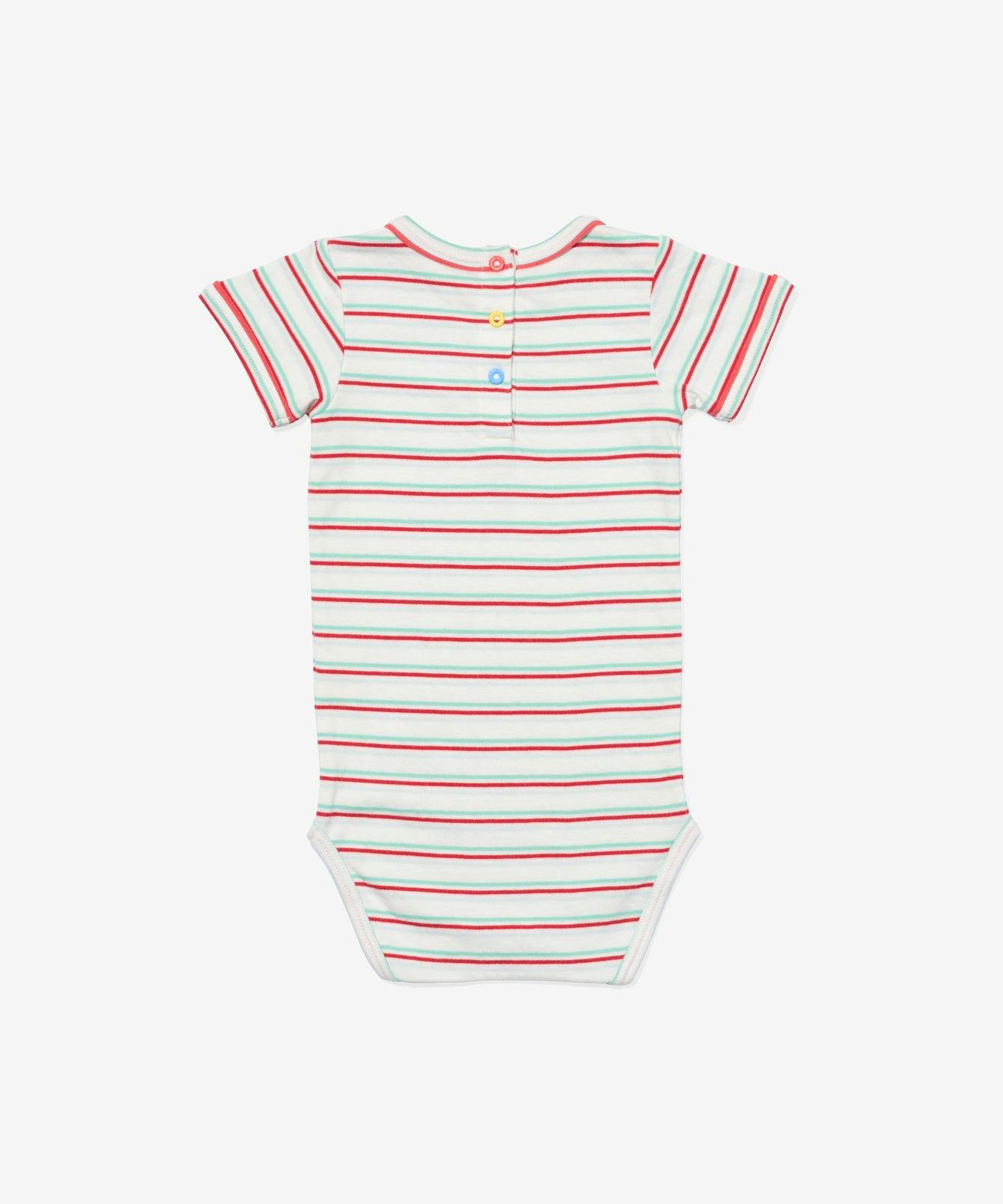 Willie One-piece, Turquoise Triple Stripe