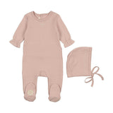 Soft Stitches Footie & Hat Set