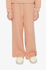 Wide Leg Jacquard Pants Pink