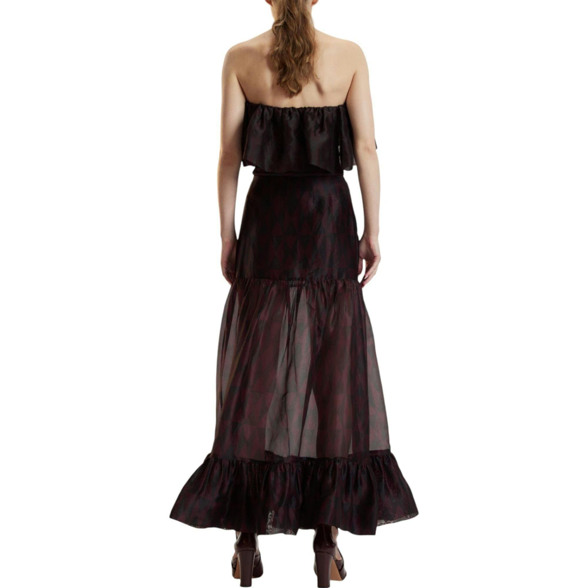 Eugenia Organza Flounce Top