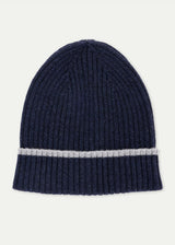 The Navy Merino Cashmere Beanie
