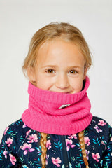 Winter Knit Neckwarmer Bright Pink