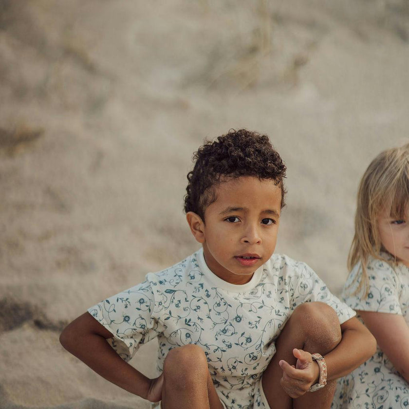 Oversized T-Shirt | Organic Cotton Jersey - Scandi Floral