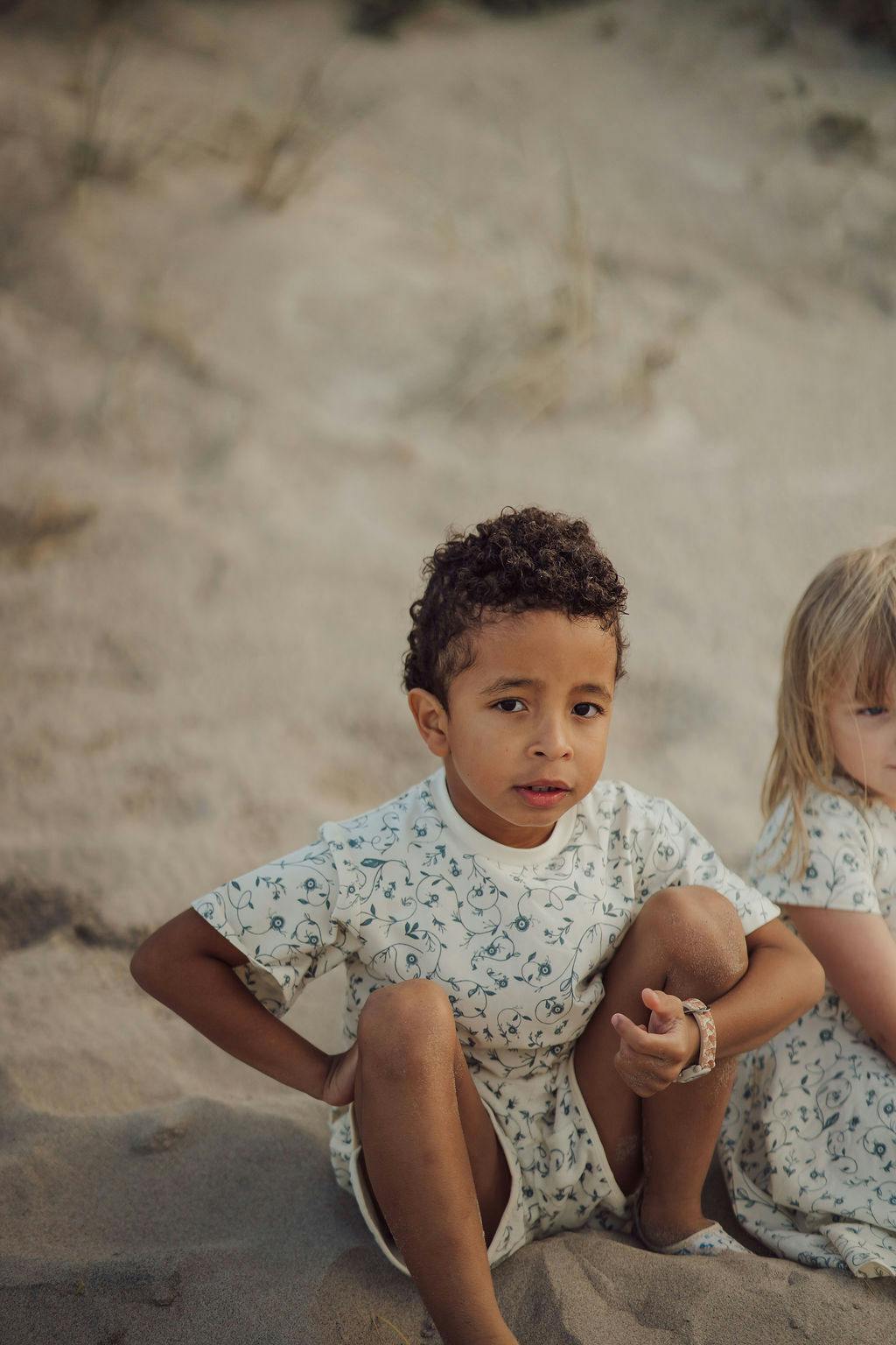 Oversized T-Shirt | Organic Cotton Jersey - Scandi Floral