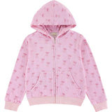 Soft Fleece Zip-up Hoodie, Lovely Bow