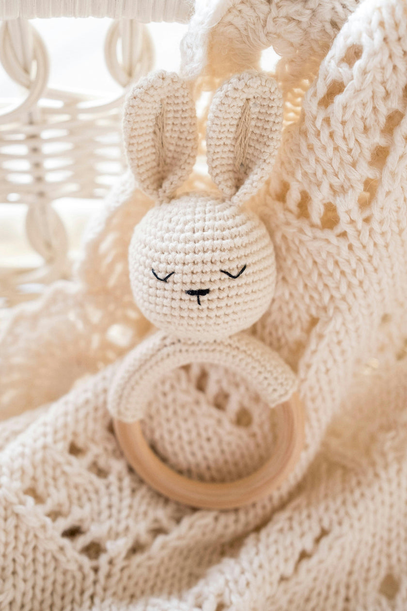 Crochet Rattle in Bunny