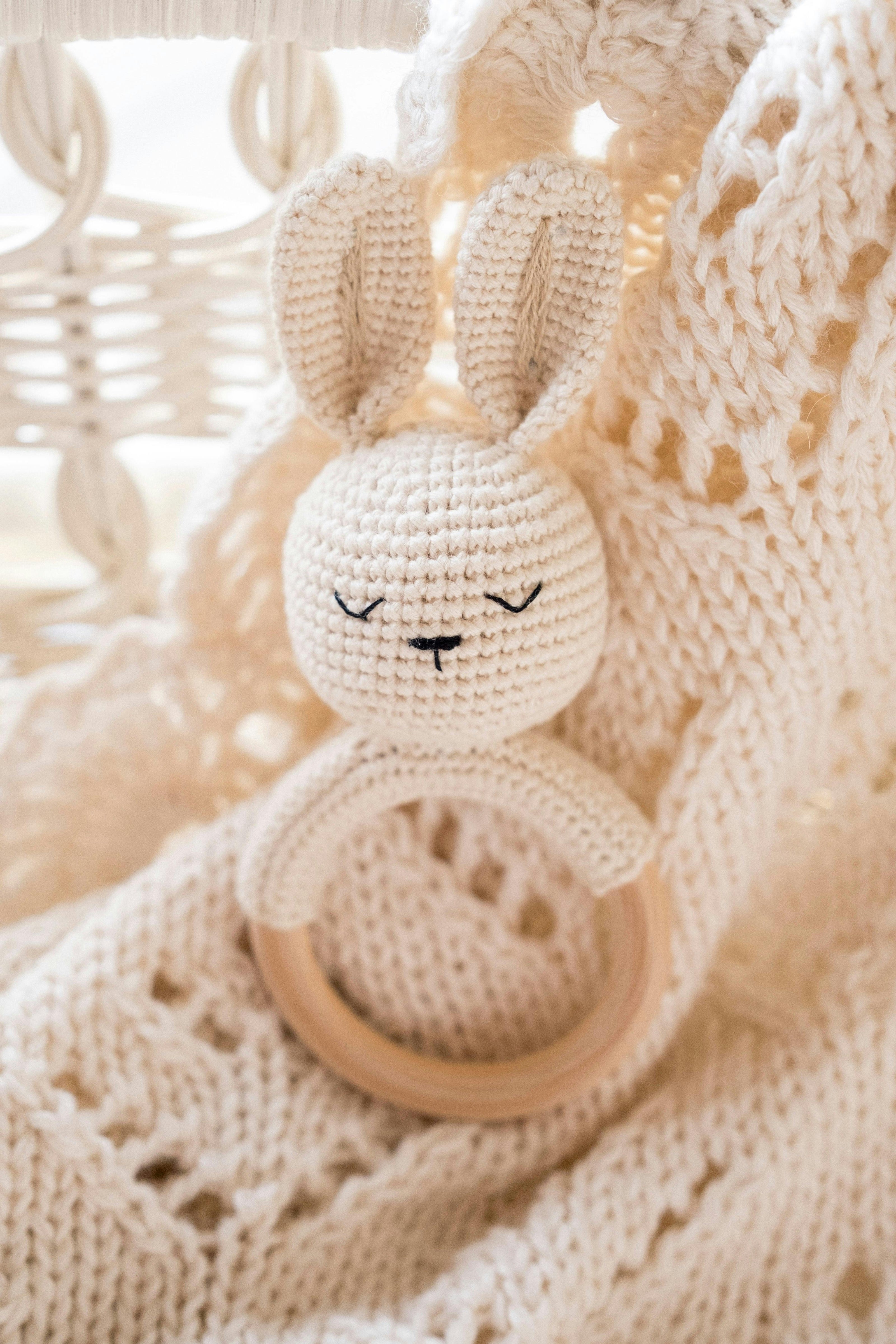 Crochet Rattle in Bunny