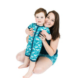 Beluga Whale Bamboo Baby Shortie Romper