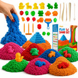 Play Sand Craft Kit Set for Boys & Girls 36p Sensory Bin No Mess Kids Toy