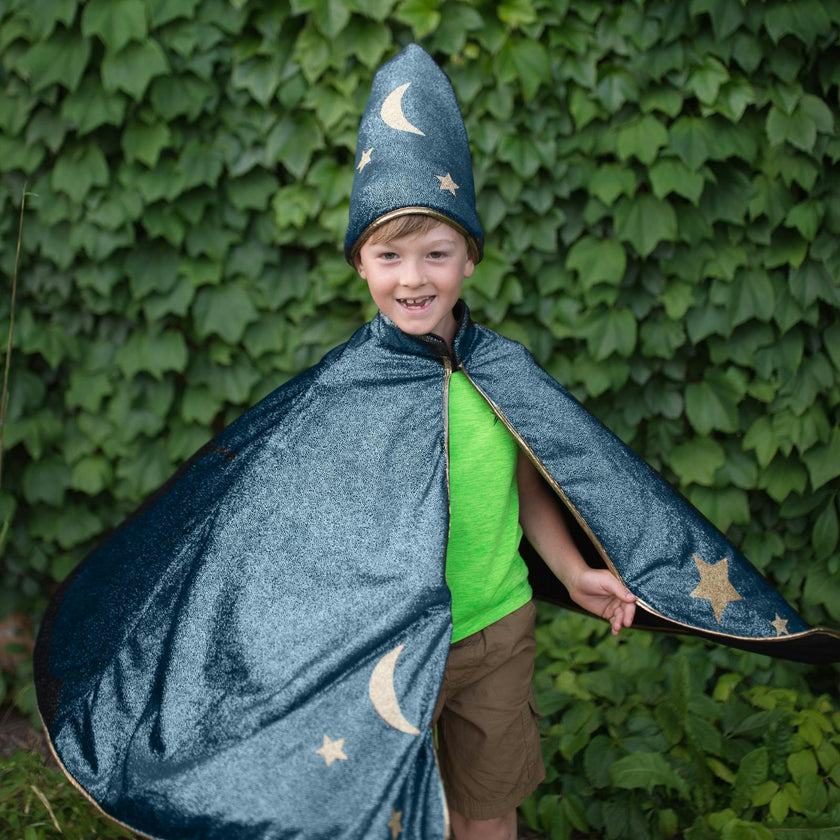 Starry Night Wizard Cape & Hat