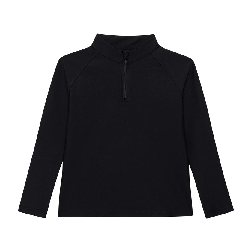 black half-zip