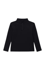 black half-zip