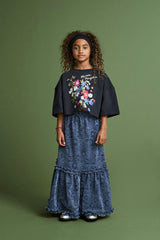 FLORECITAS T-SHIRT BLACK