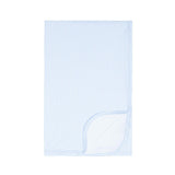 baby powder blue stripe blanket