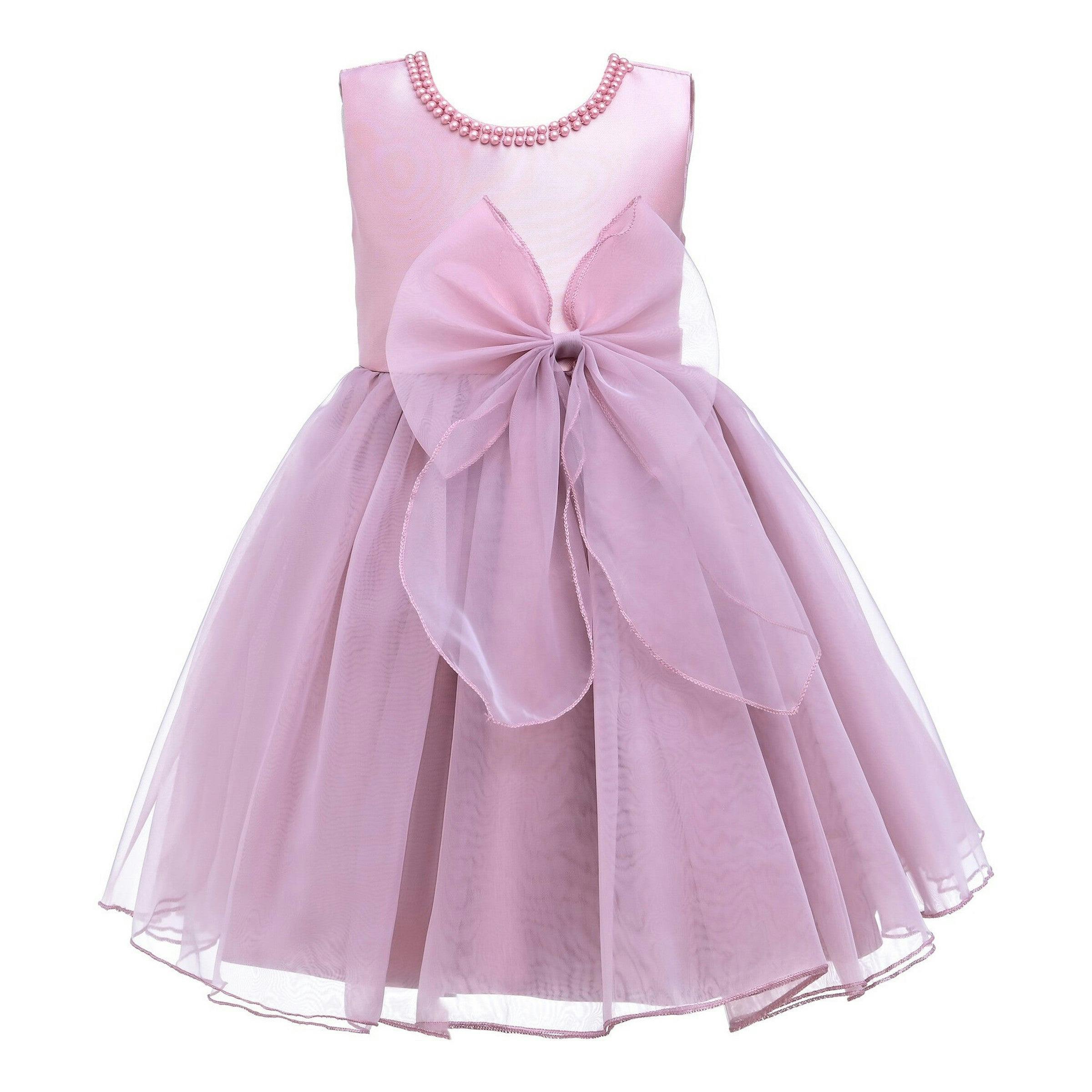 Pink Felice Tulle Bow Dress