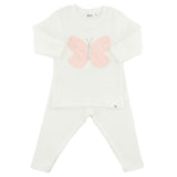 Butterfly Pink/Pink Silver Tulle 2pc Set