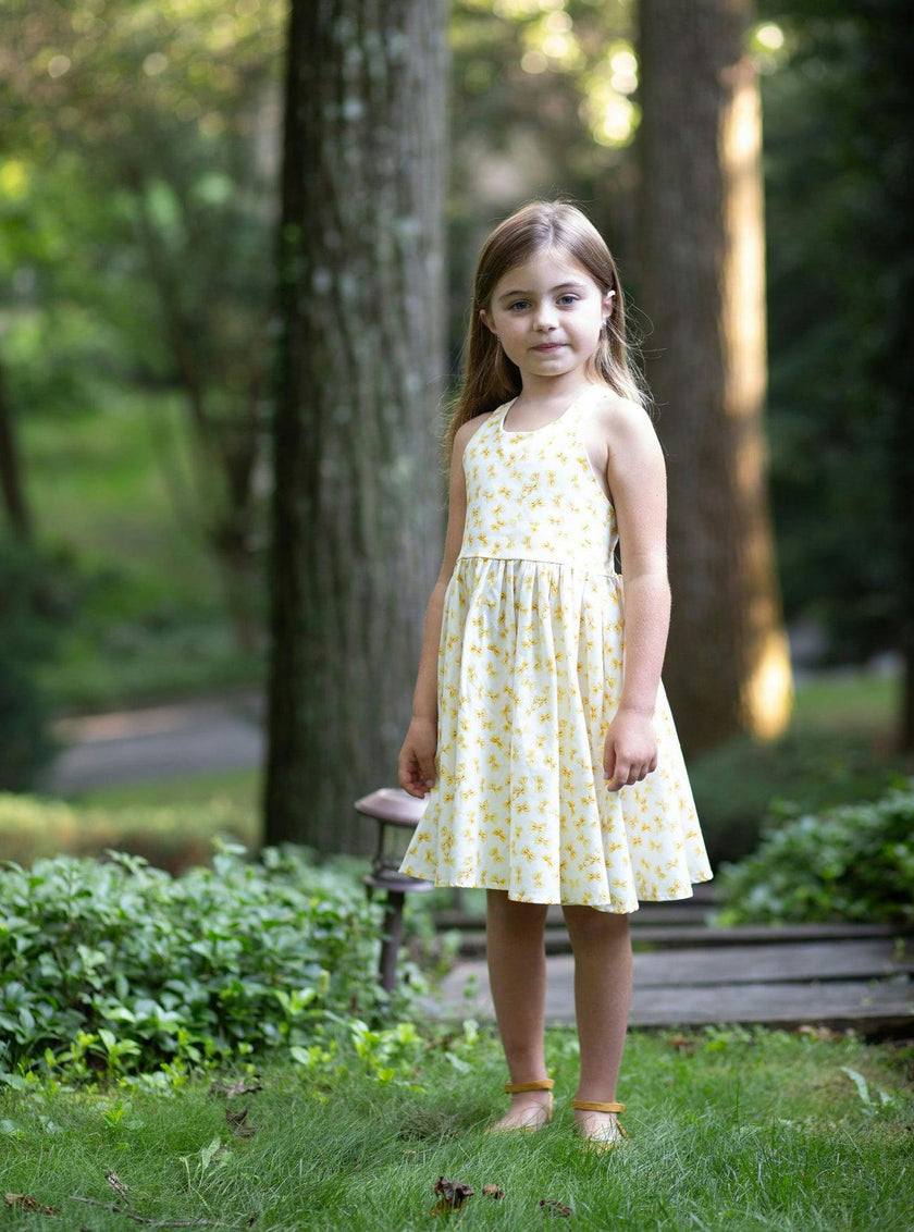 Cross Back Dress in Bow Tie Pasta