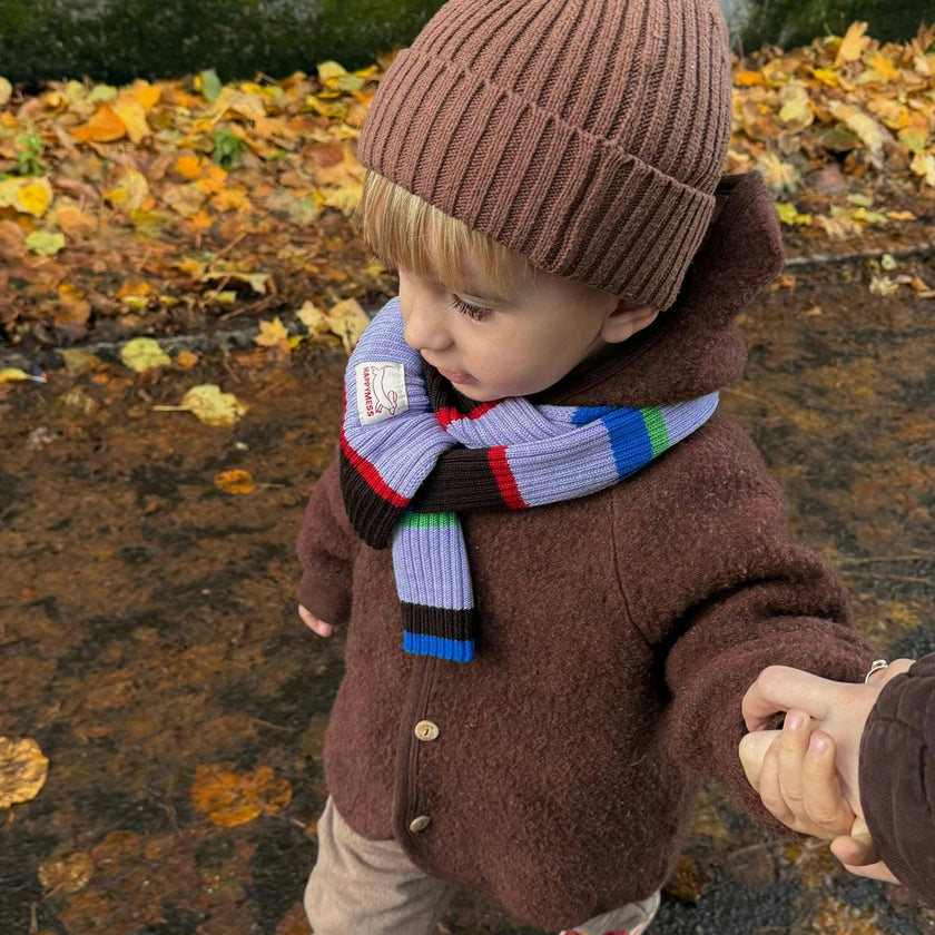 children's merino wool scarf - fun stripes